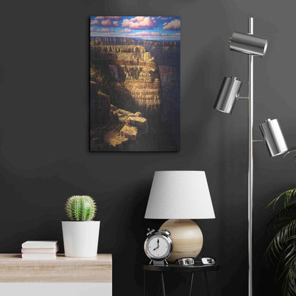 Luxe Metal Art 'Heaven And Earth' by R. Hed, Metal Wall Art,16x24