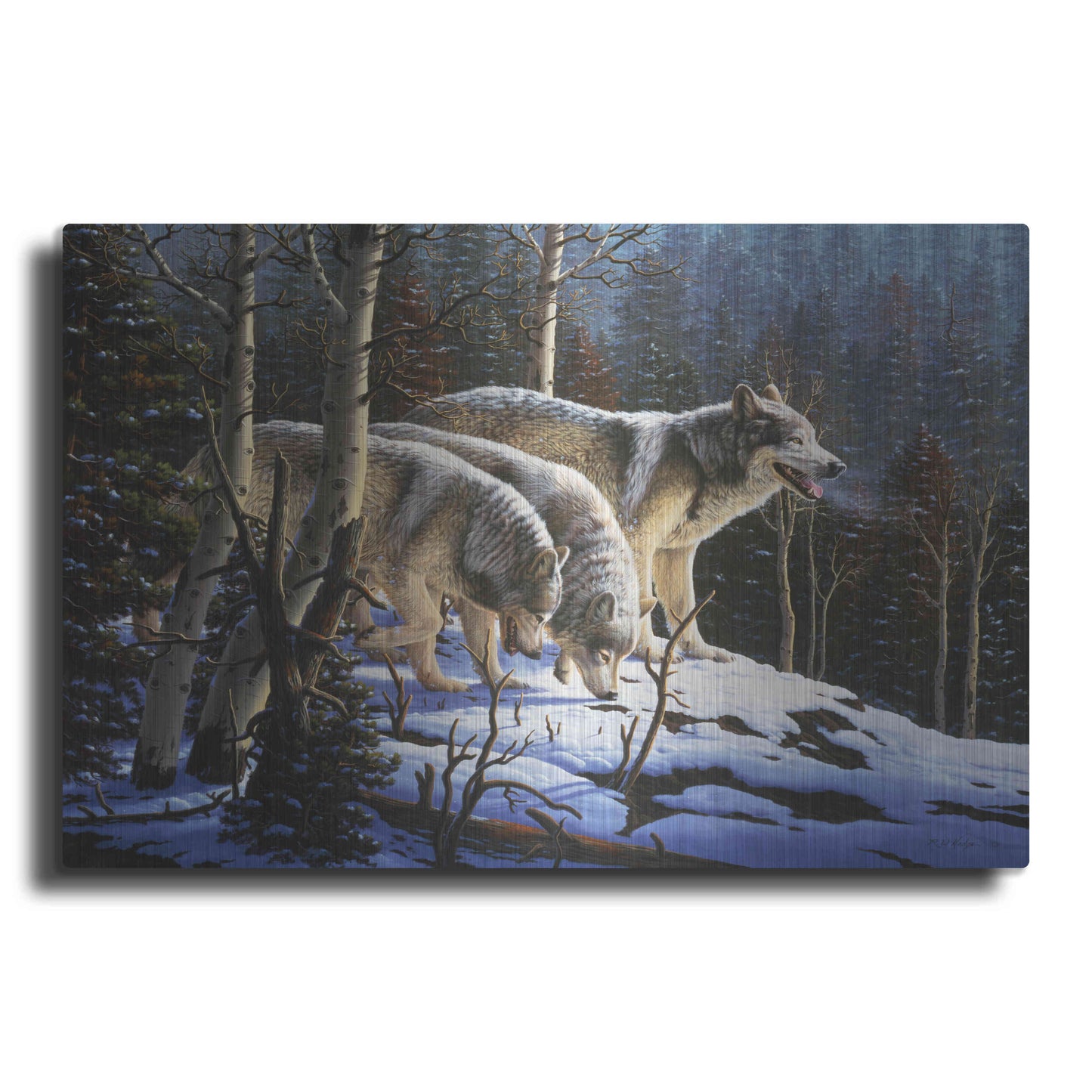 Luxe Metal Art 'First Hunt' by R. Hed, Metal Wall Art