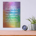 'Sunshine Face' by Rachel Caldwell – Metal Wall Art, 12x16 room view