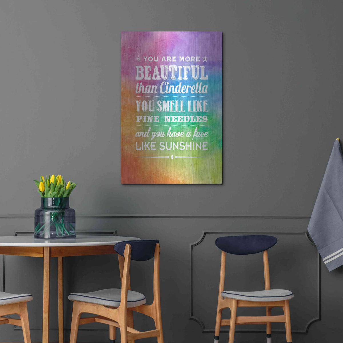 'Sunshine Face' by Rachel Caldwell – Metal Wall Art, 24x36 room view