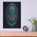 'Sugar Skull' by Rachel Caldwell – Metal Wall Art, 12x16 room view