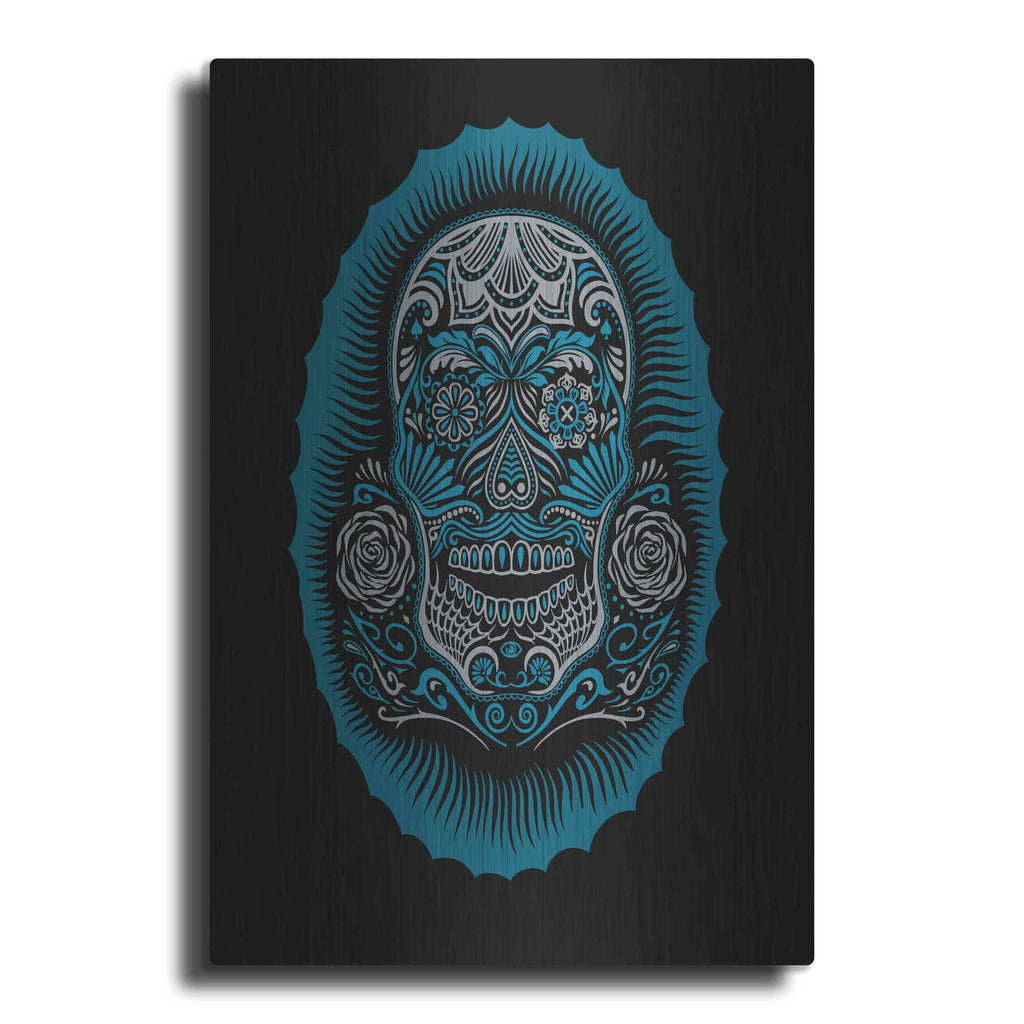 'Sugar Skull' by Rachel Caldwell – Metal Wall Art
