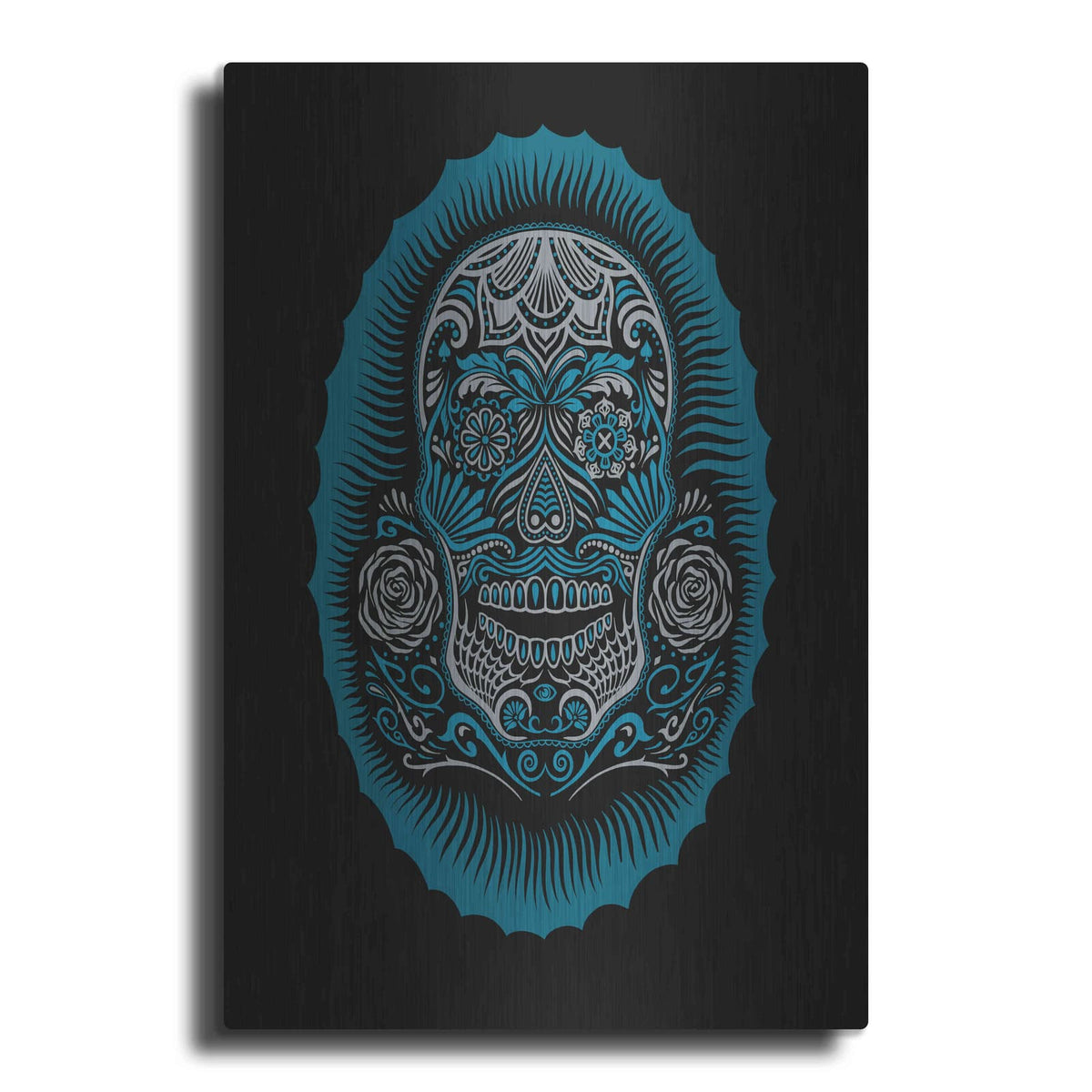 'Sugar Skull' by Rachel Caldwell – Metal Wall Art