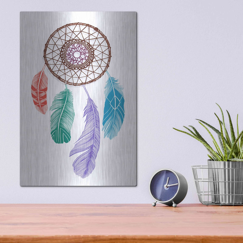 'Stylized Dream Catcher' by Rachel Caldwell – Metal Wall Art, 12x16 room view