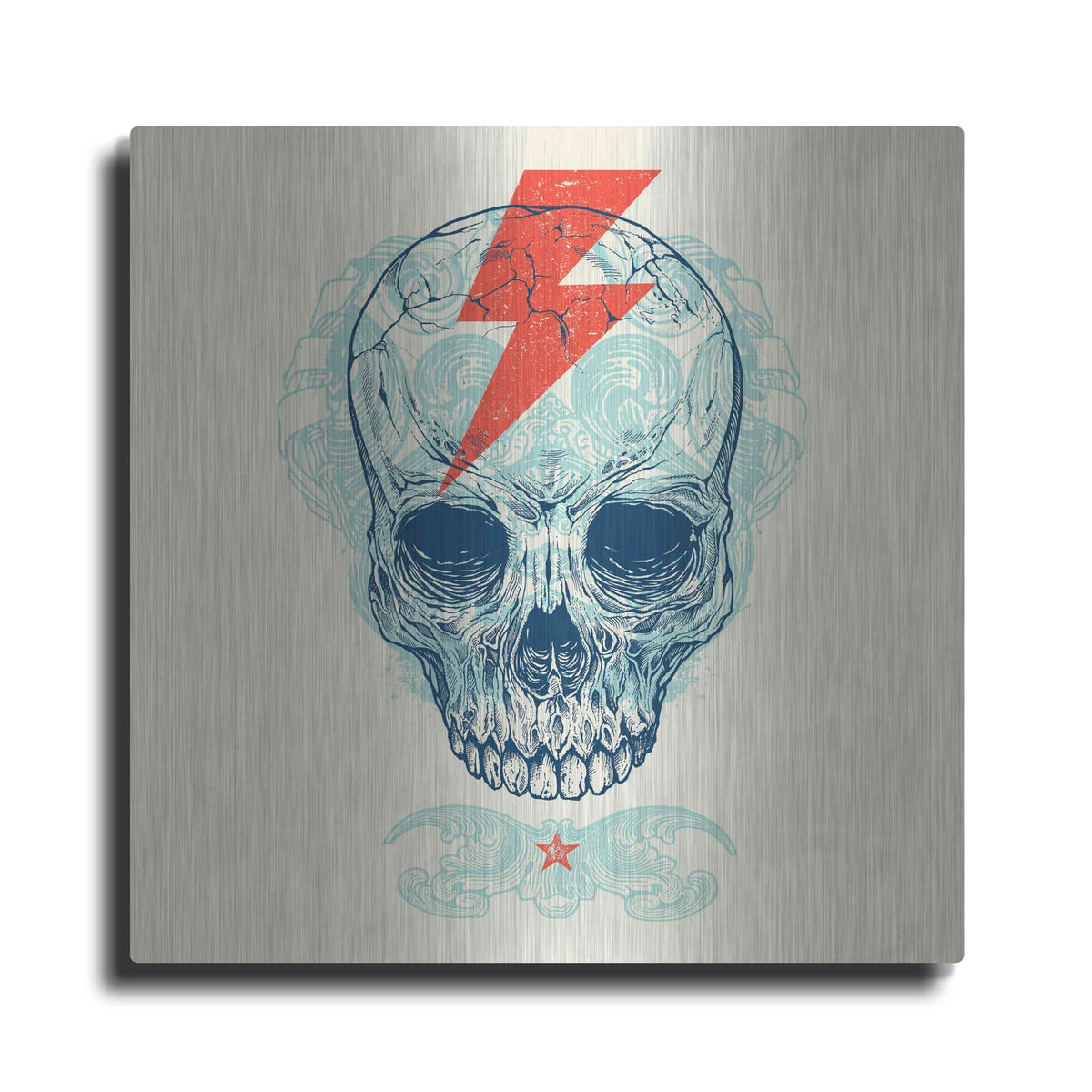 'Skull Bolt' by Rachel Caldwell – Metal Wall Art