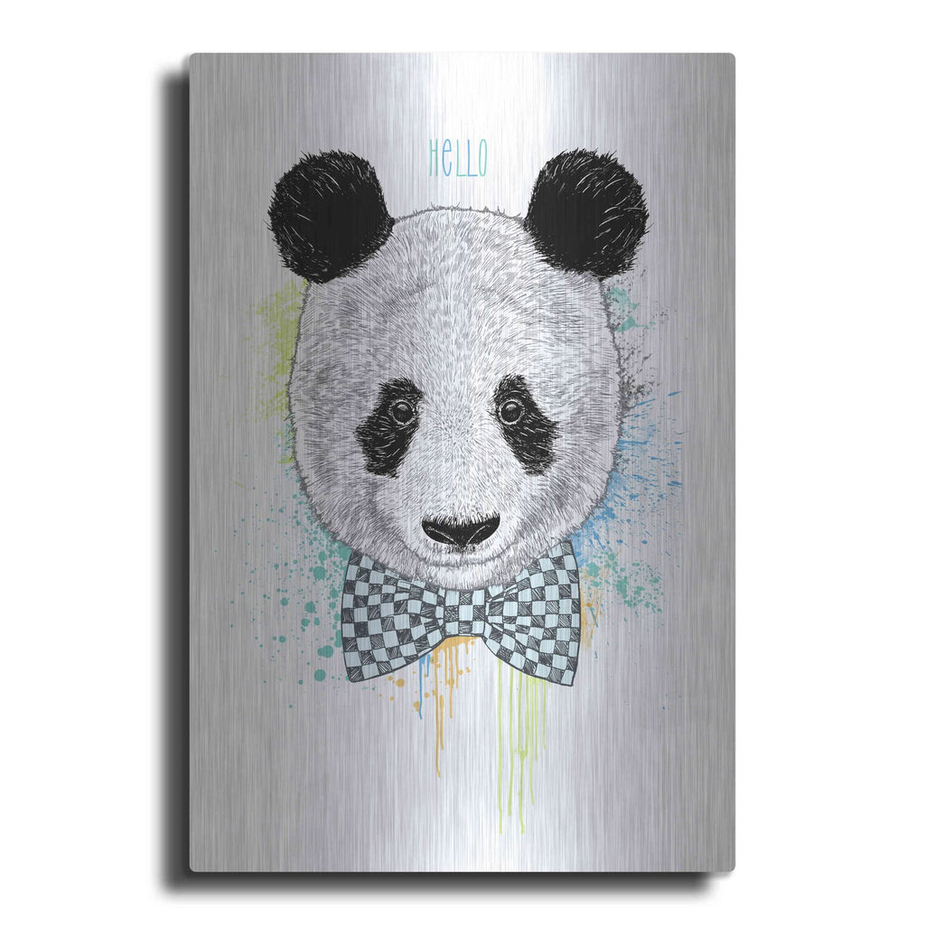 'Hello Panda' by Rachel Caldwell – Metal Wall Art