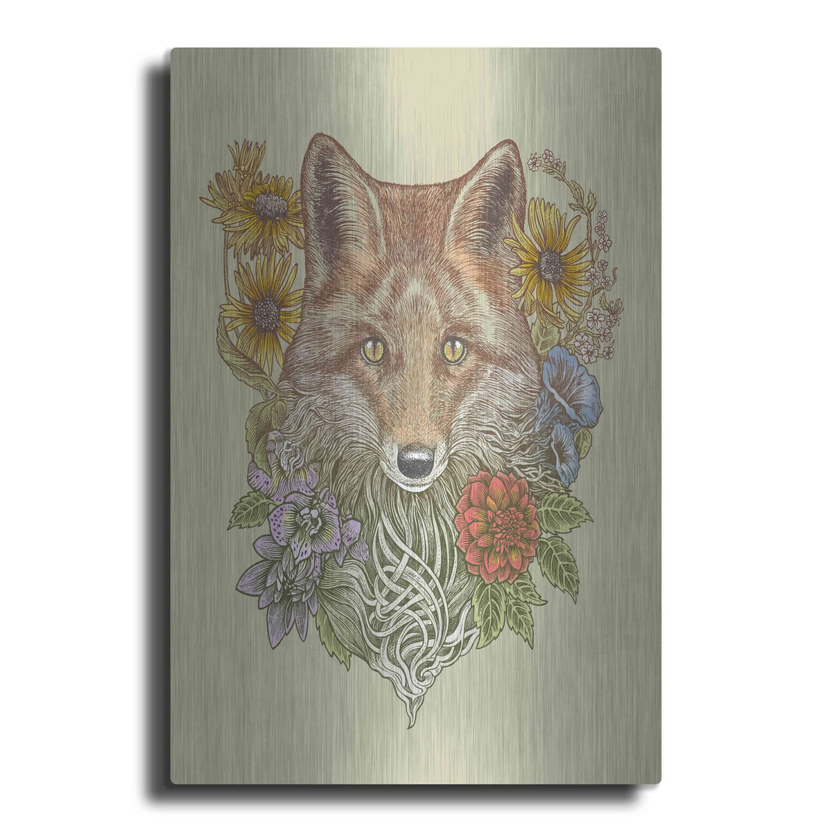 'Fox Garden' by Rachel Caldwell – Metal Wall Art