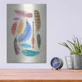 'Feather Collection' by Rachel Caldwell – Metal Wall Art, 12x16 room view