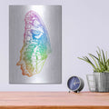 'Butterfly Wing Watercolor' by Rachel Caldwell – Metal Wall Art, 12x16 room view