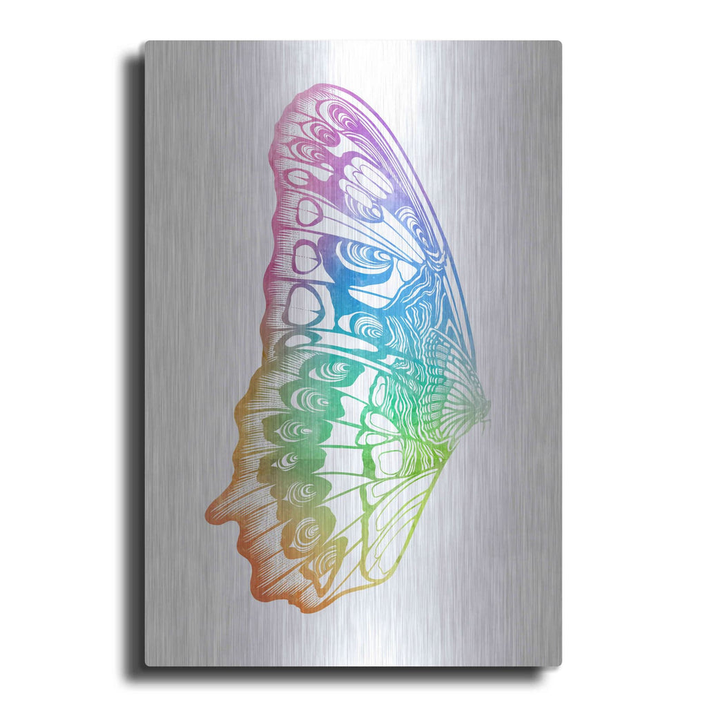'Butterfly Wing Watercolor' by Rachel Caldwell – Metal Wall Art