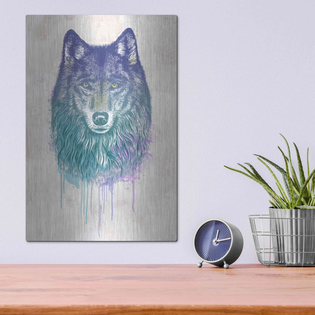 'Wolf Dream' by Rachel Caldwell – Metal Wall Art, 12x16 room view