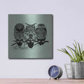 'Owls Of The Nile' by Rachel Caldwell – Metal Wall Art, 12x12 room view