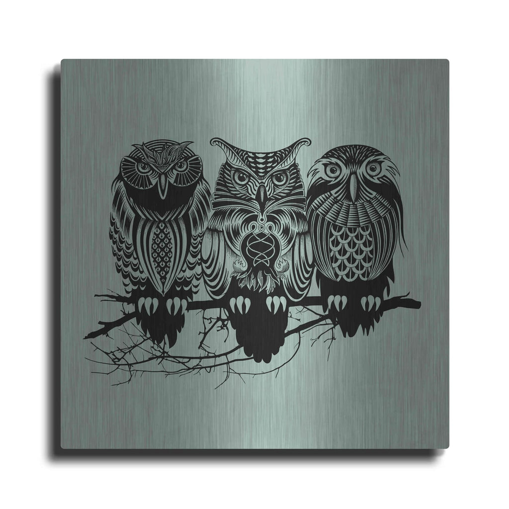 'Owls Of The Nile' by Rachel Caldwell – Metal Wall Art