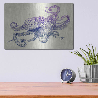 Luxe Metal Art 'Octo-Flow' by Luxe Portfolio, Metal Wall Art,16x12