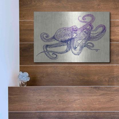 Luxe Metal Art 'Octo-Flow' by Luxe Portfolio, Metal Wall Art,16x12