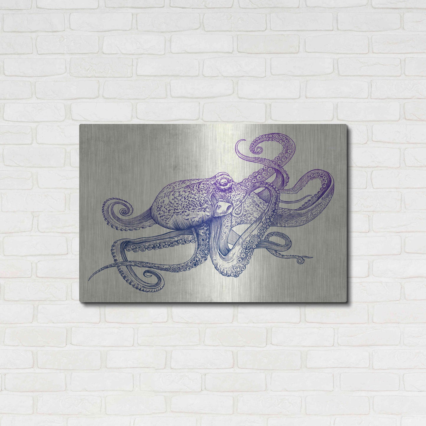 Luxe Metal Art 'Octo-Flow' by Luxe Portfolio, Metal Wall Art,36x24