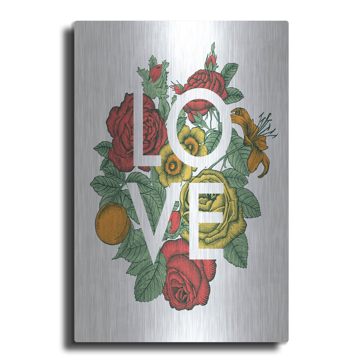 'Love' by Rachel Caldwell – Metal Wall Art