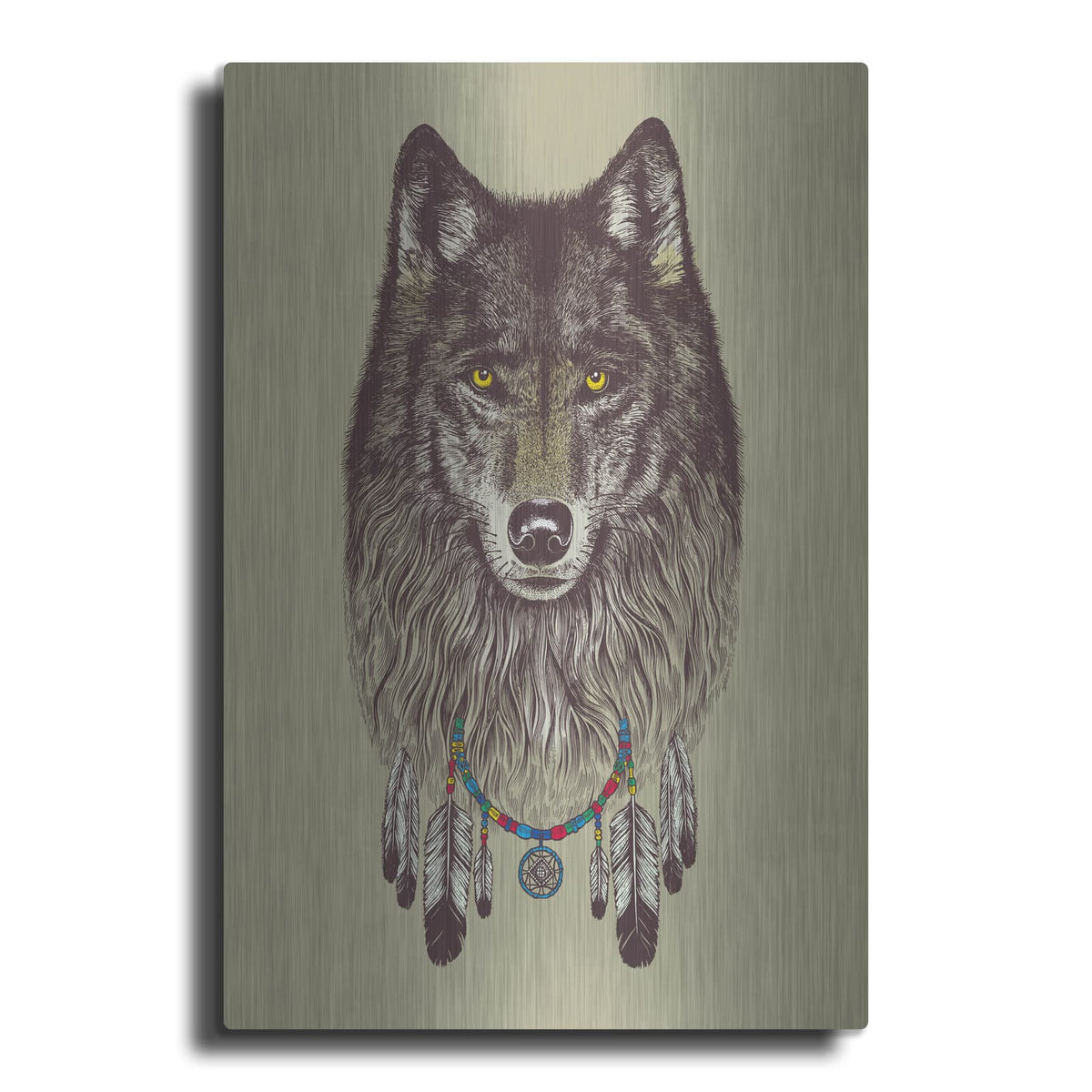 'Wolf Dreams' by Rachel Caldwell – Metal Wall Art