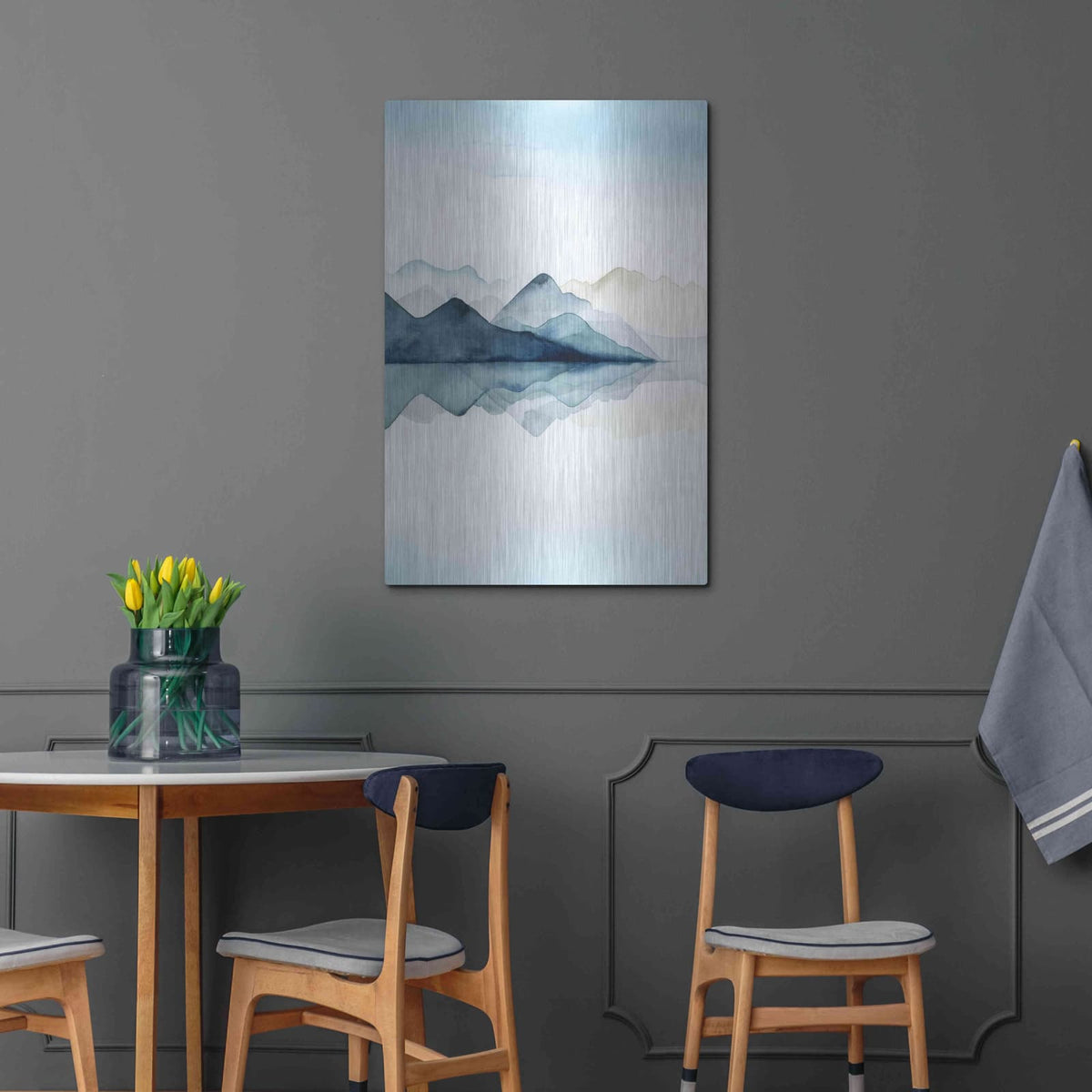 'Glacial I' by Grace Popp – Metal Wall Art, 24x36 room view