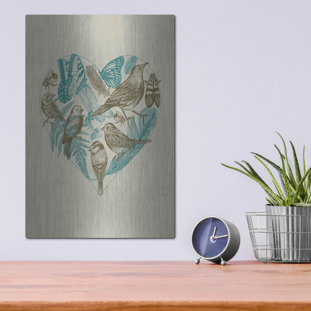 'Wild Heart' by Rachel Caldwell – Metal Wall Art, 12x16 room view