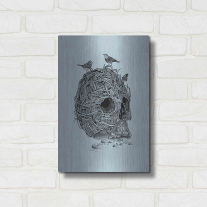 Luxe Metal Art 'Skull Nest' by Luxe Portfolio, Metal Wall Art,12x16