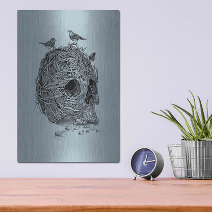 Luxe Metal Art 'Skull Nest' by Luxe Portfolio, Metal Wall Art,12x16