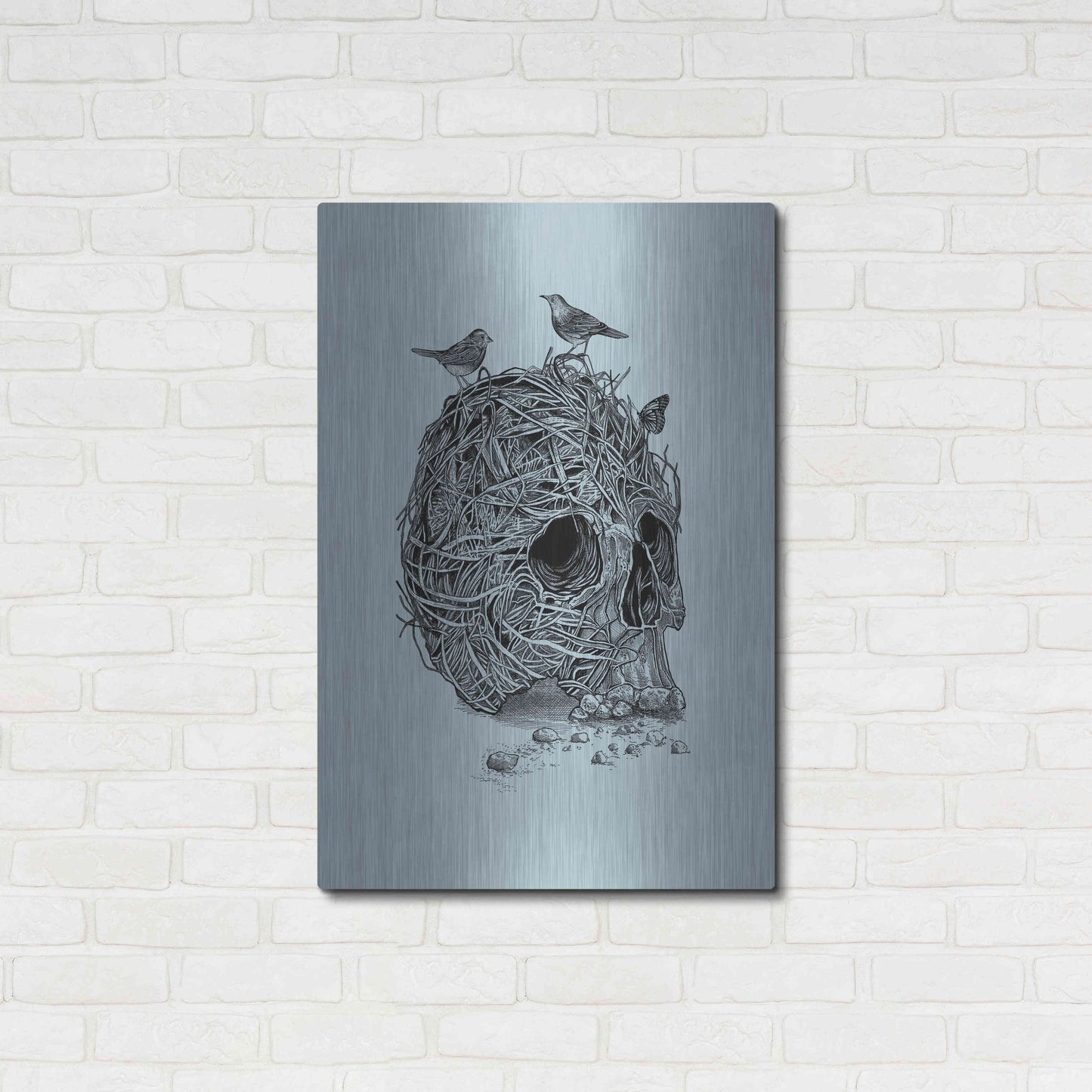 Luxe Metal Art 'Skull Nest' by Luxe Portfolio, Metal Wall Art,24x36