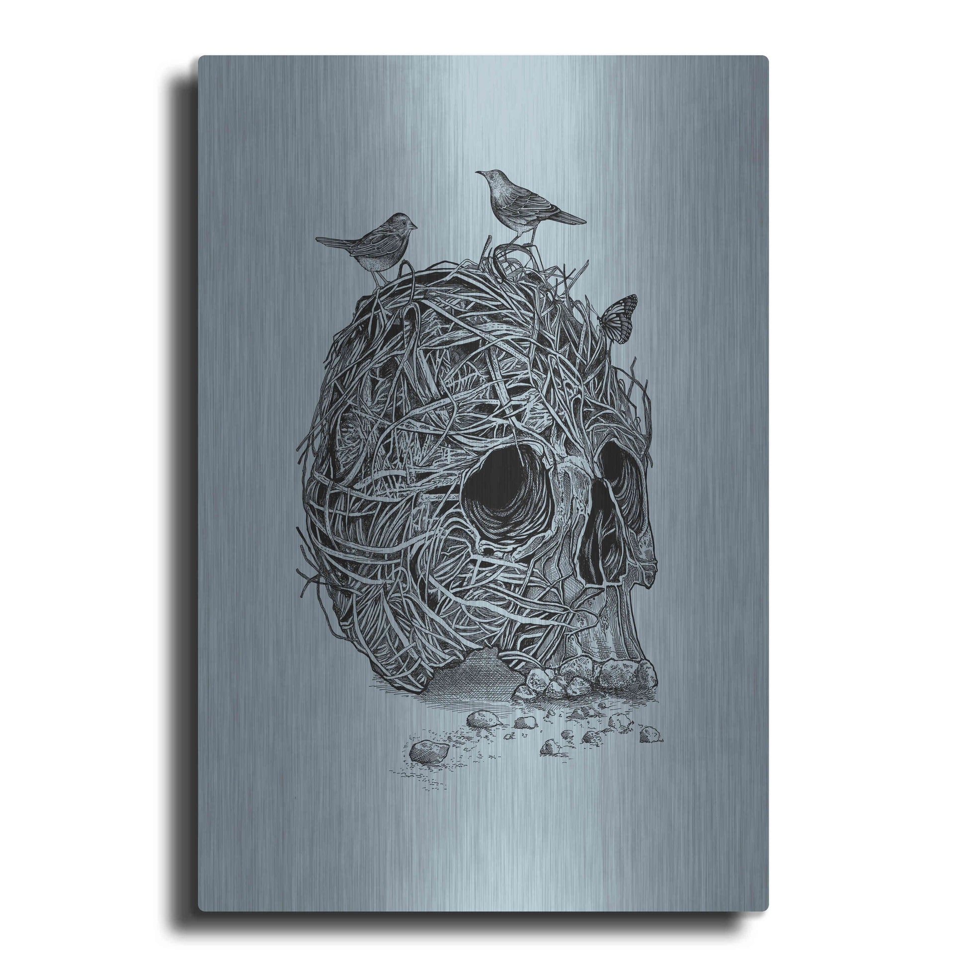 Luxe Metal Art 'Skull Nest' by Luxe Portfolio, Metal Wall Art