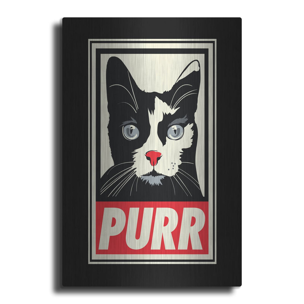'PURR Propaganda 2' by Rachel Caldwell – Metal Wall Art