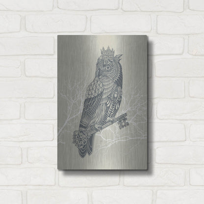 Luxe Metal Art 'Owl_King' by Luxe Portfolio, Metal Wall Art,12x16