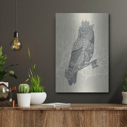 Luxe Metal Art 'Owl_King' by Luxe Portfolio, Metal Wall Art,12x16