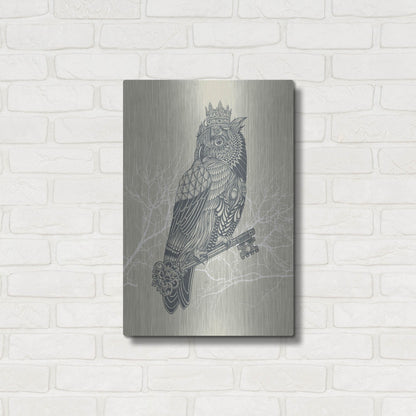 Luxe Metal Art 'Owl_King' by Luxe Portfolio, Metal Wall Art,16x24