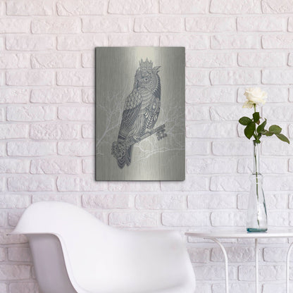 Luxe Metal Art 'Owl_King' by Luxe Portfolio, Metal Wall Art,16x24