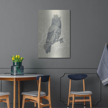 Luxe Metal Art 'Owl_King' by Luxe Portfolio, Metal Wall Art,24x36