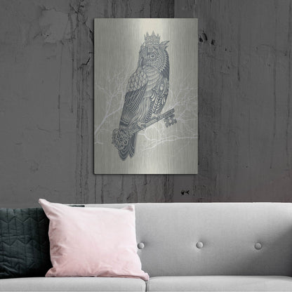 Luxe Metal Art 'Owl_King' by Luxe Portfolio, Metal Wall Art,24x36