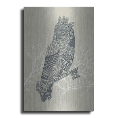 Luxe Metal Art 'Owl_King' by Luxe Portfolio, Metal Wall Art