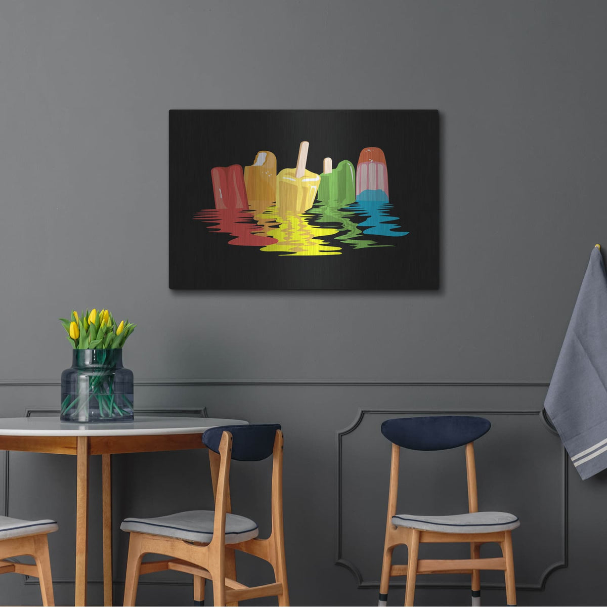 'Melted Summer Dreams' by Rachel Caldwell – Metal Wall Art, 36x24 room view