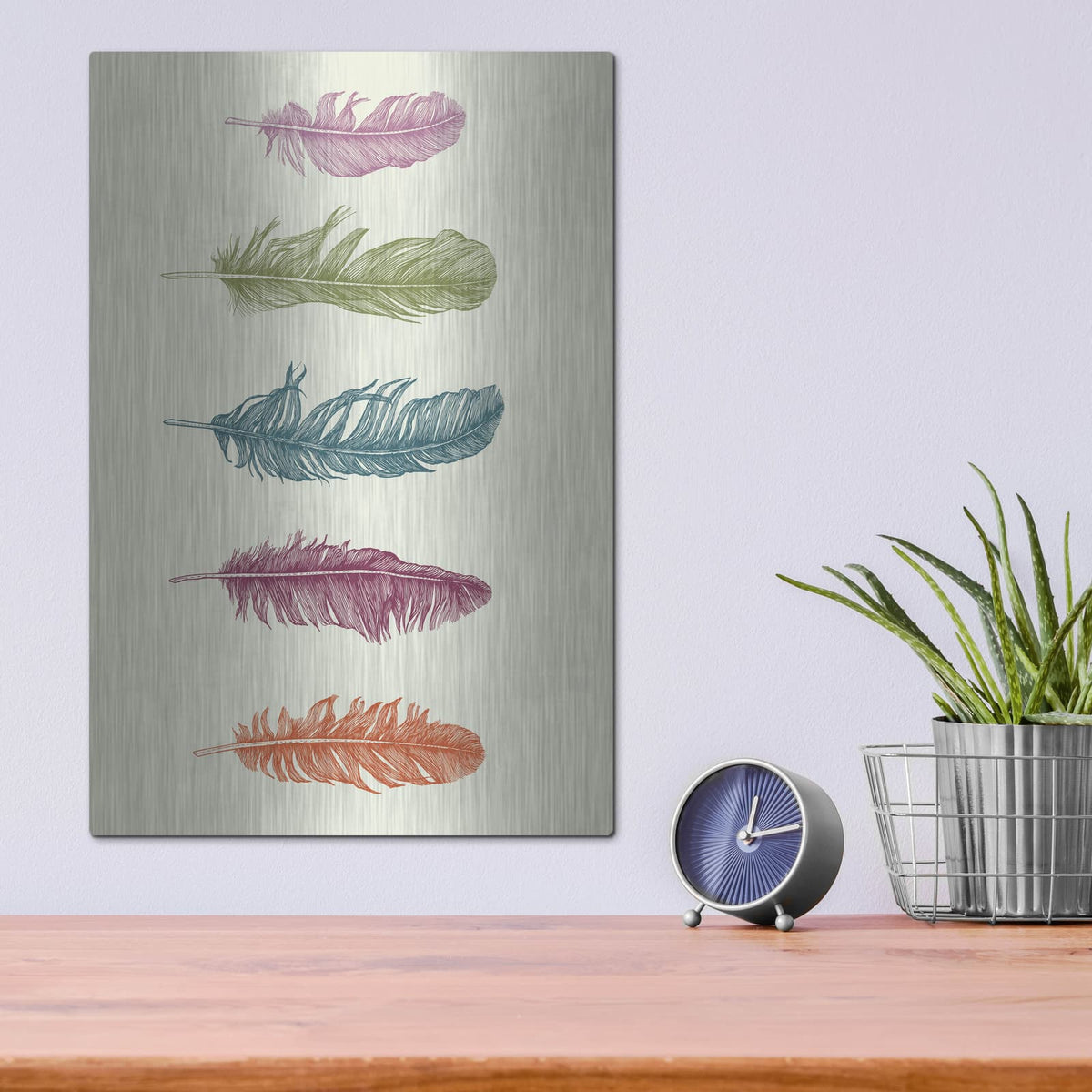 'Lucky Five' by Rachel Caldwell – Metal Wall Art, 12x16 room view