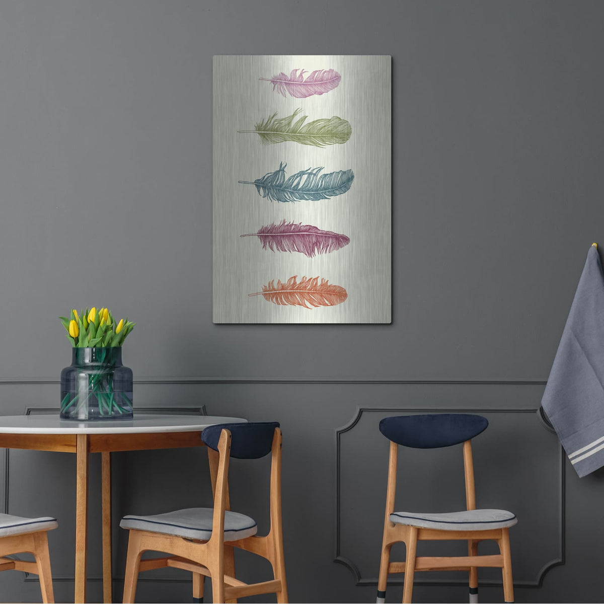 'Lucky Five' by Rachel Caldwell – Metal Wall Art, 24x36 room view