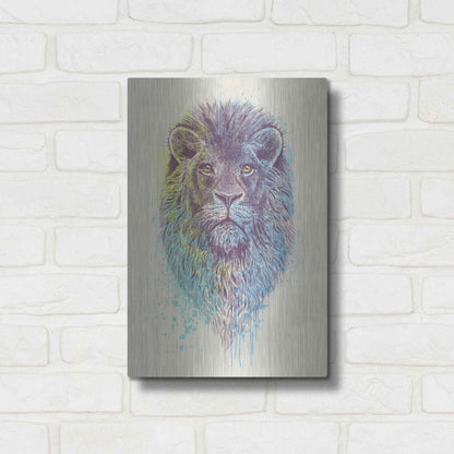 Luxe Metal Art 'Lion King' by Luxe Portfolio, Metal Wall Art,12x16
