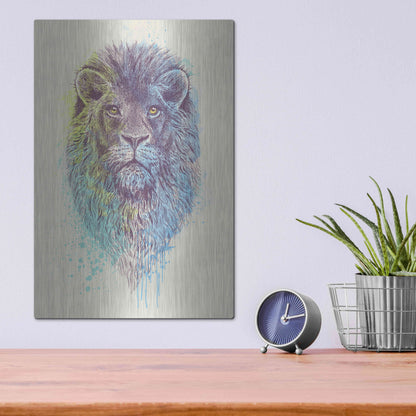 Luxe Metal Art 'Lion King' by Luxe Portfolio, Metal Wall Art,12x16
