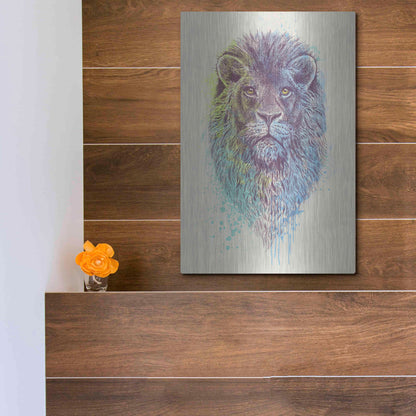 Luxe Metal Art 'Lion King' by Luxe Portfolio, Metal Wall Art,12x16