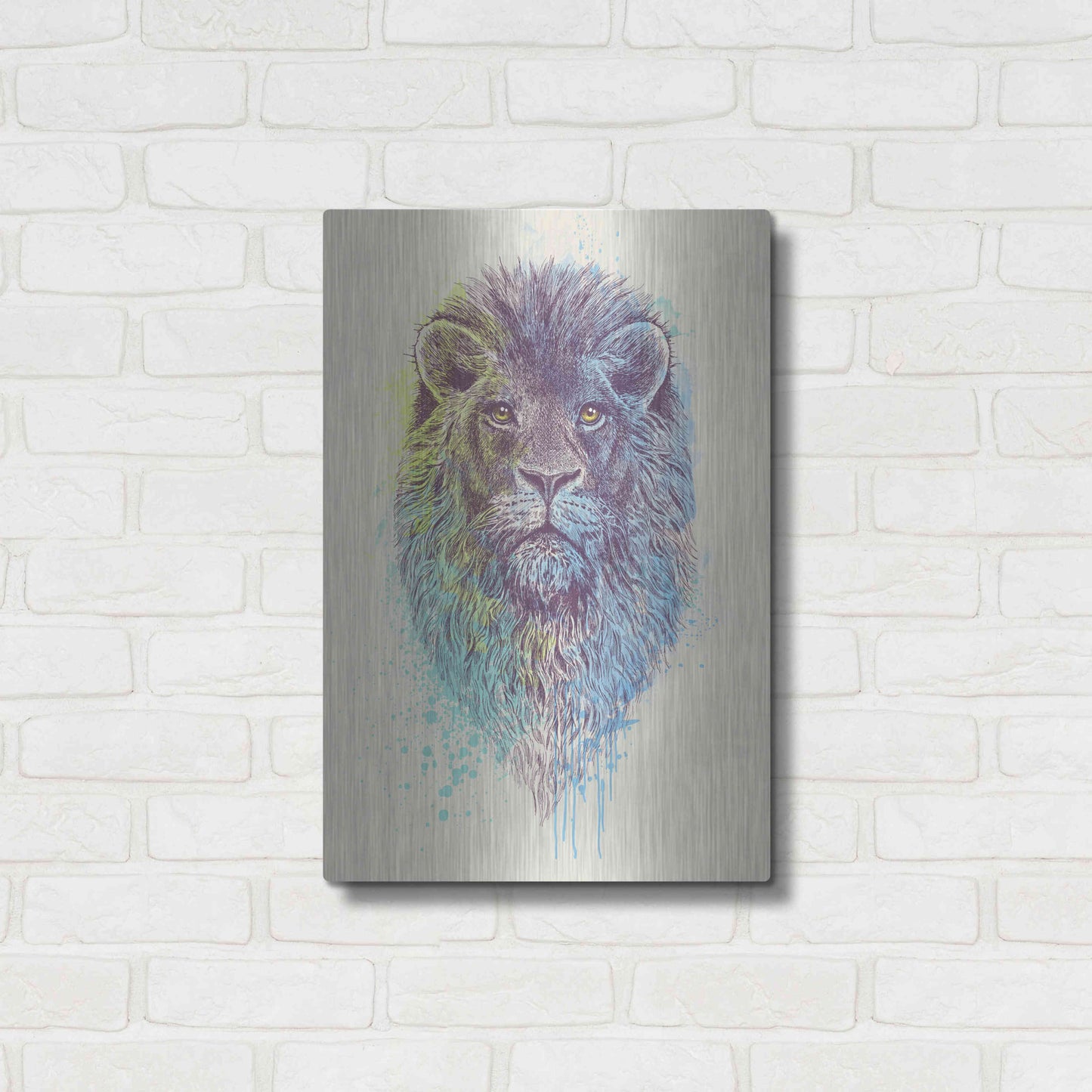 Luxe Metal Art 'Lion King' by Luxe Portfolio, Metal Wall Art,16x24