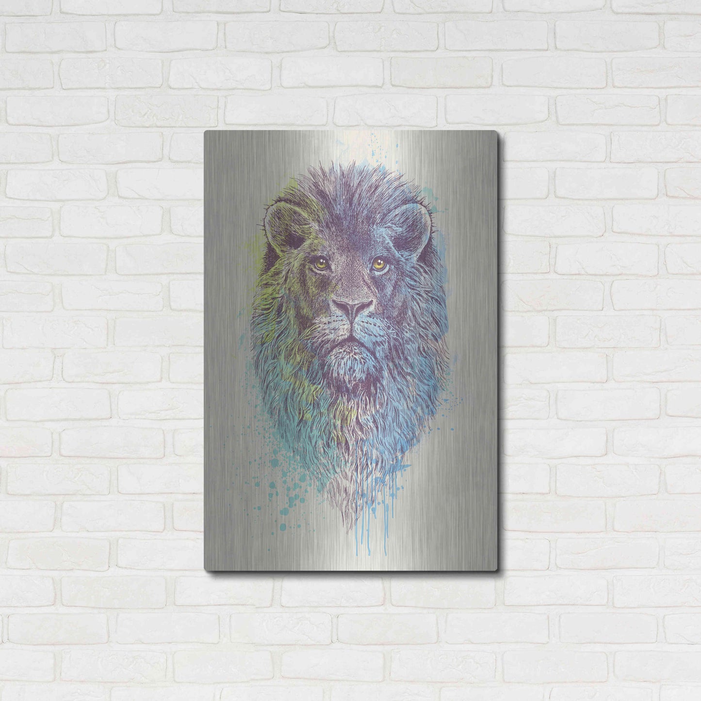 Luxe Metal Art 'Lion King' by Luxe Portfolio, Metal Wall Art,24x36