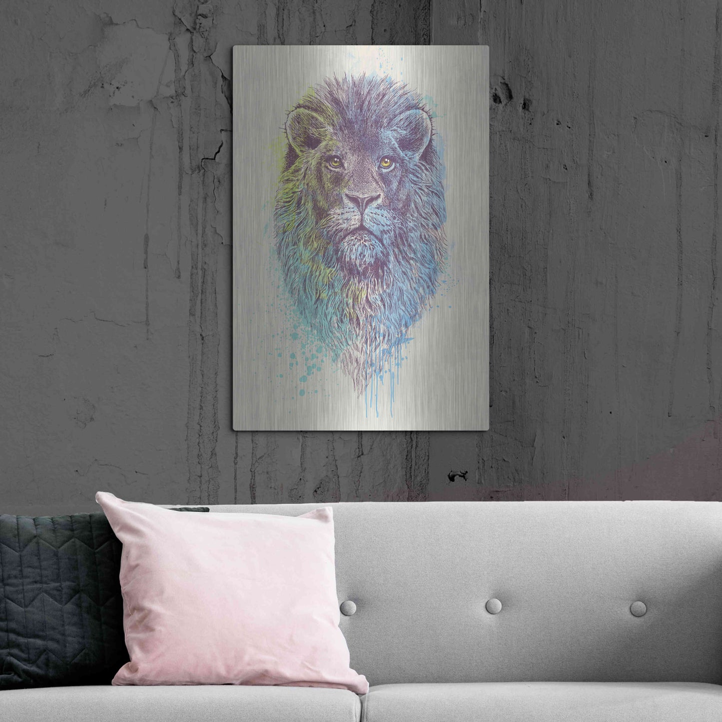 Luxe Metal Art 'Lion King' by Luxe Portfolio, Metal Wall Art,24x36