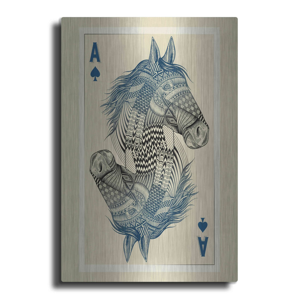 'Geo Horse' by Rachel Caldwell – Metal Wall Art