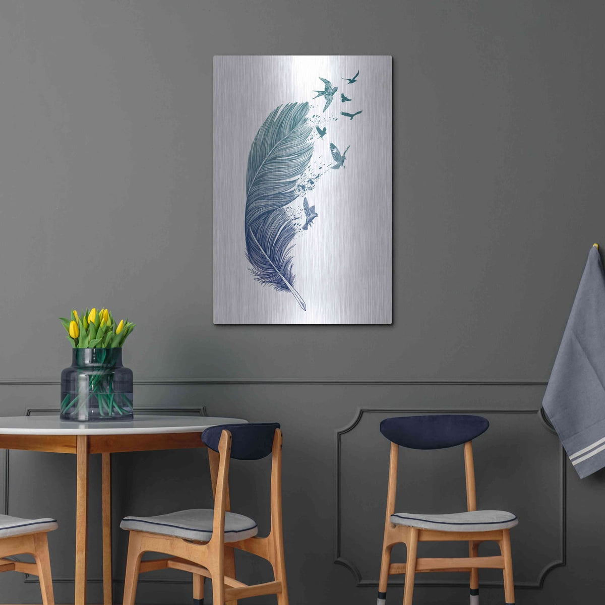 'Fly Away' by Rachel Caldwell – Metal Wall Art, 24x36 room view