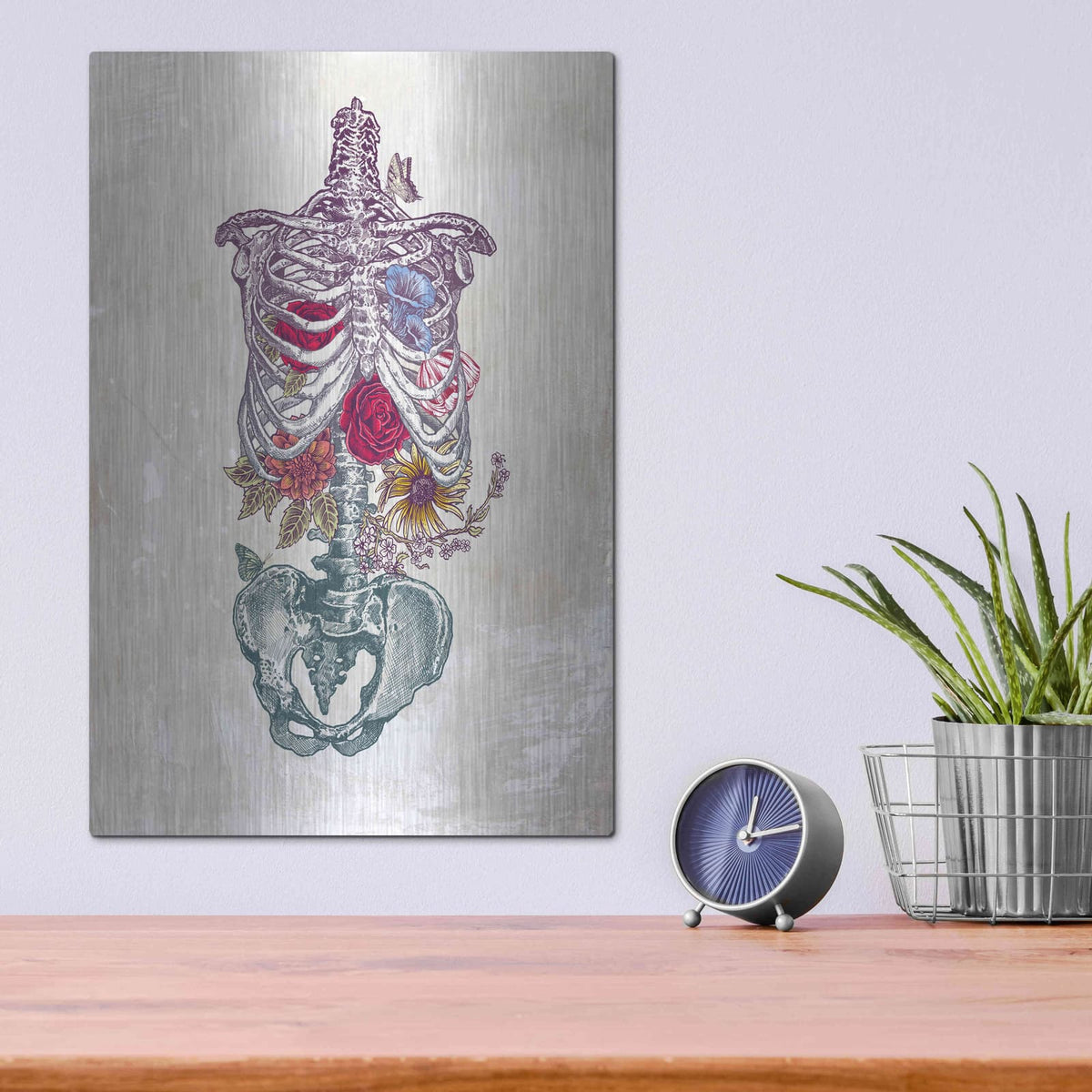 'Flowers From Within' by Rachel Caldwell – Metal Wall Art, 12x16 room view
