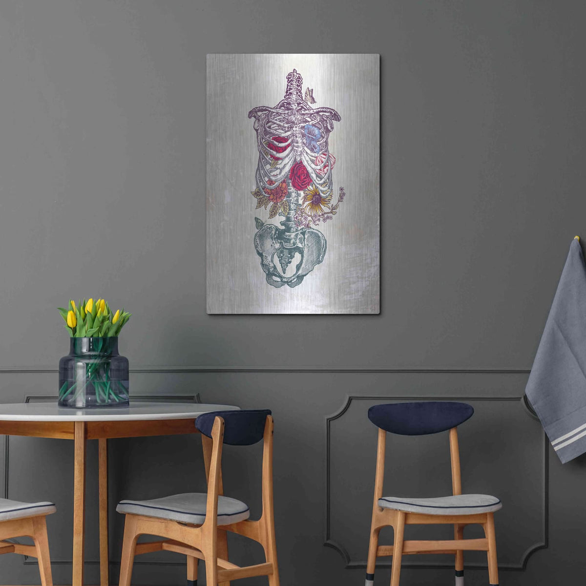 'Flowers From Within' by Rachel Caldwell – Metal Wall Art, 24x36 room view