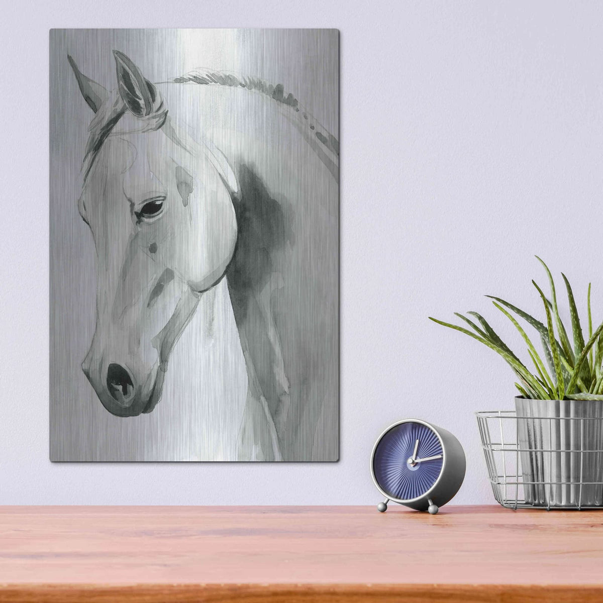 'Horse Whisper I' by Grace Popp – Metal Wall Art, 12x16 room view